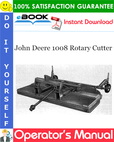 Thumbnail ☆☆ Best ☆☆ John Deere 1008 Rotary Cutter Operators Manual