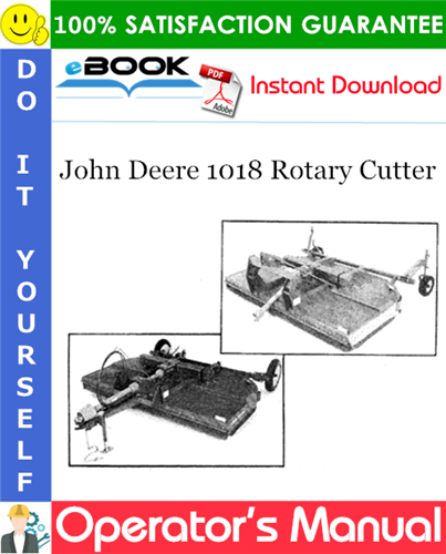 Thumbnail ☆☆ Best ☆☆ John Deere 1018 Rotary Cutter Operators Manual