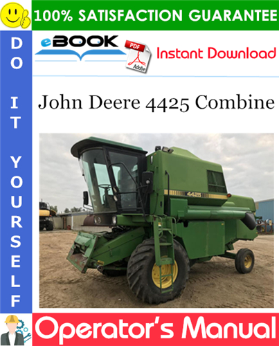 Thumbnail ☆☆ Best ☆☆ John Deere 4425 Combine Operators Manual (From Serial No.048201)