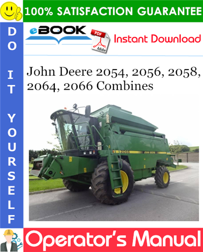 Thumbnail ☆☆ Best ☆☆ John Deere 2054, 2056, 2058, 2064, 2066 Combines Operators Manual