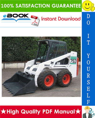 Thumbnail ☆☆ Best ☆☆ Bobcat 753 Skid Steer Loader Wiring/Hydraulic/Hydrostatic Schematic