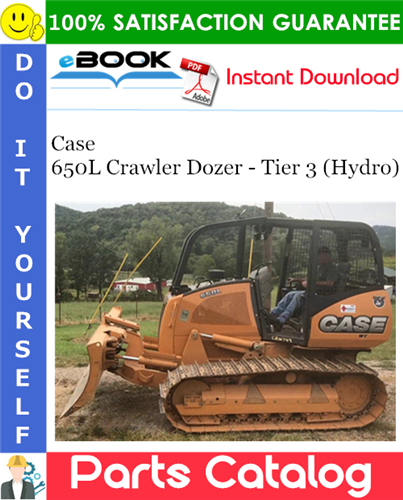 Thumbnail ☆☆ Best ☆☆ Case 650L Crawler Dozer - Tier 3 (Hydro) Parts Catalog Manual