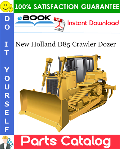 Thumbnail ☆☆ Best ☆☆ New Holland D85 Crawler Dozer Parts Catalog Manual