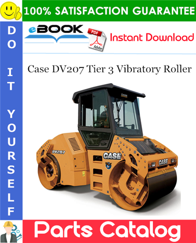 Thumbnail ☆☆ Best ☆☆ Case DV207 Tier 3 Vibratory Roller Parts Catalog Manual