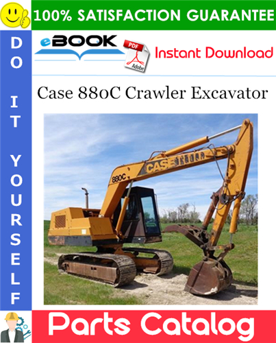 Thumbnail ☆☆ Best ☆☆ Case 880C Crawler Excavator Parts Catalog Manual