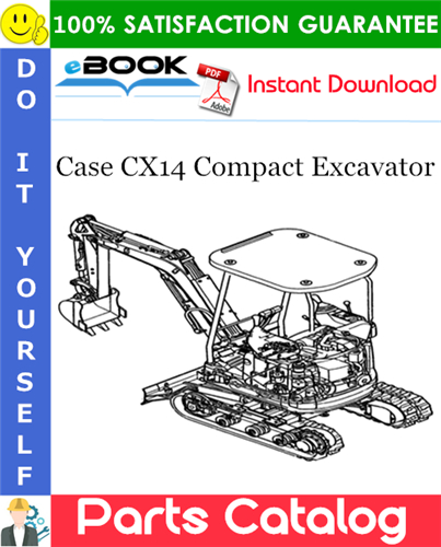 Thumbnail ☆☆ Best ☆☆ Case CX14 Compact Excavator Parts Catalog Manual
