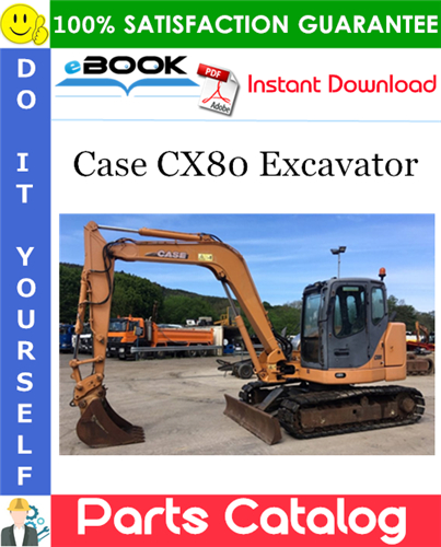 Thumbnail ☆☆ Best ☆☆ Case CX80 Excavator Parts Catalog Manual
