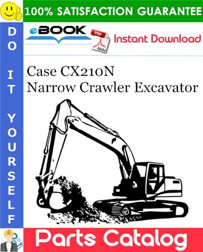 Thumbnail ☆☆ Best ☆☆ Case CX210N Narrow Crawler Excavator Parts Catalog Manual