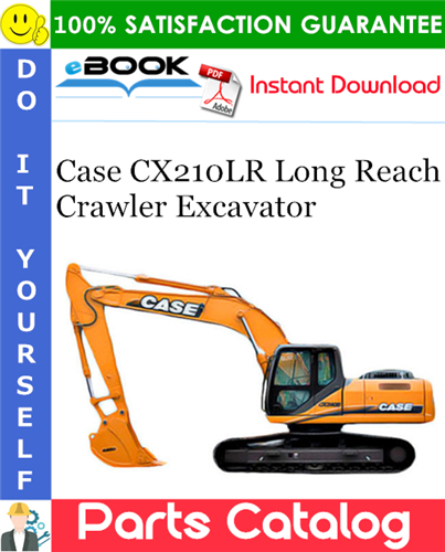 Thumbnail ☆☆ Best ☆☆ Case CX210LR Long Reach Crawler Excavator Parts Catalog Manual