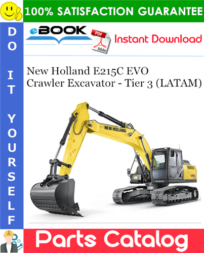 Thumbnail ☆☆ Best ☆☆ New Holland E215C EVO Crawler Excavator - Tier 3 (LATAM) Parts Catalog Manual