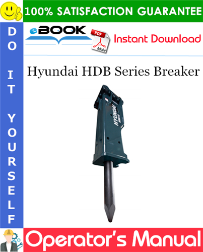 Thumbnail ☆☆ Best ☆☆ Hyundai HDB Series Breaker Operators Manual