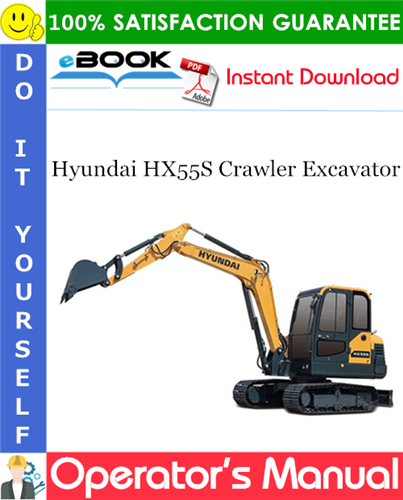Thumbnail ☆☆ Best ☆☆ Hyundai HX55S Crawler Excavator Operators Manual