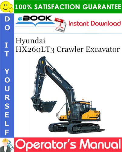 Thumbnail ☆☆ Best ☆☆ Hyundai HX260LT3 Crawler Excavator Operators Manual