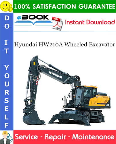 Thumbnail ☆☆ Best ☆☆ Hyundai HW210A Wheeled Excavator Service Repair Manual