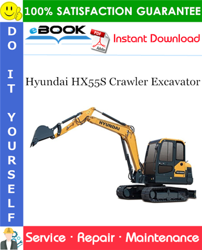 Thumbnail ☆☆ Best ☆☆ Hyundai HX55S Crawler Excavator Service Repair Manual