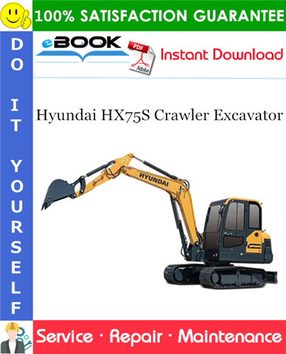 Thumbnail ☆☆ Best ☆☆ Hyundai HX75S Crawler Excavator Service Repair Manual