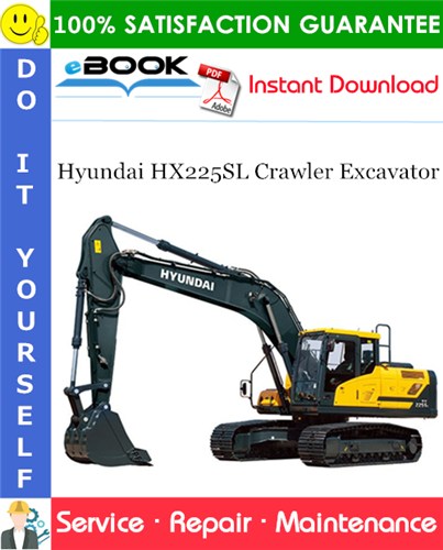 Thumbnail ☆☆ Best ☆☆ Hyundai HX225SL Crawler Excavator Service Repair Manual