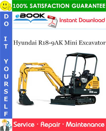 Thumbnail ☆☆ Best ☆☆ Hyundai R18-9AK Mini Excavator Service Repair Manual