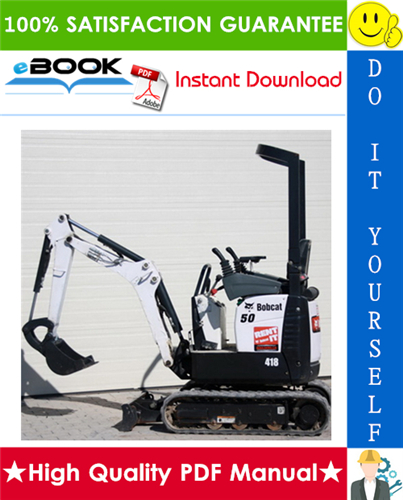 Thumbnail ☆☆ Best ☆☆ Bobcat 418 Compact Excavator Service Repair Manual