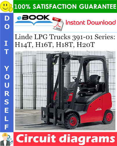 Thumbnail ☆☆ Best ☆☆ Linde LPG Trucks 391-01 Series: H14T, H16T, H18T, H20T Circuit diagrams