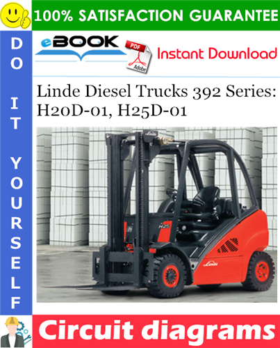 Thumbnail ☆☆ Best ☆☆ Linde Diesel Trucks 392 Series: H20D-01, H25D-01 Circuit diagrams