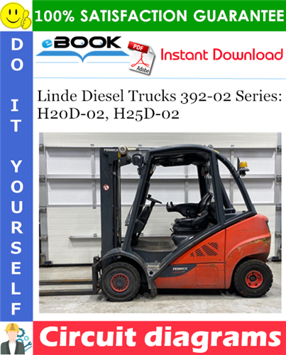 Thumbnail ☆☆ Best ☆☆ Linde Diesel Trucks 392-02 Series: H20D-02, H25D-02 Circuit diagrams