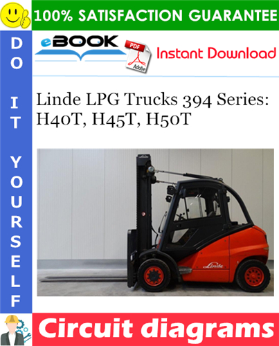 Thumbnail ☆☆ Best ☆☆ Linde LPG Trucks 394 Series: H40T, H45T, H50T Circuit diagrams