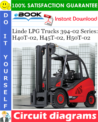 Thumbnail ☆☆ Best ☆☆ Linde LPG Trucks 394-02 Series: H40T-02, H45T-02, H50T-02 Circuit diagrams