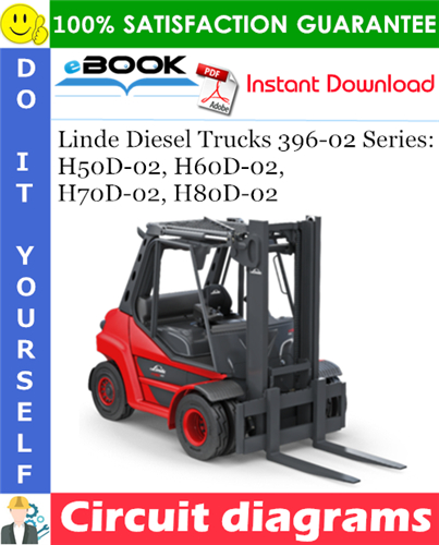 Thumbnail ☆☆ Best ☆☆ Linde Diesel Trucks 396-02 Series: H50D-02, H60D-02, H70D-02, H80D-02 Circuit diagrams