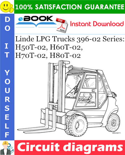 Thumbnail ☆☆ Best ☆☆ Linde LPG Trucks 396-02 Series: H50T-02, H60T-02, H70T-02, H80T-02 Circuit diagrams