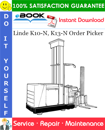 Thumbnail ☆☆ Best ☆☆ Linde K10-N, K13-N Order Picker Service Repair Manual