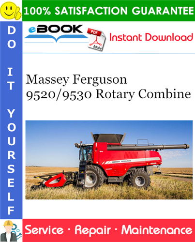 Thumbnail ☆☆ Best ☆☆ Massey Ferguson 9520/9530 Rotary Combine Service Repair Manual