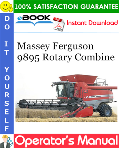 Thumbnail ☆☆ Best ☆☆ Massey Ferguson 9895 Rotary Combine Operators Manual