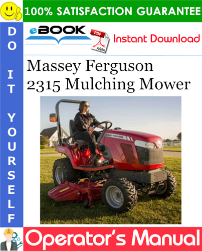 Thumbnail ☆☆ Best ☆☆ Massey Ferguson 2315 Mulching Mower Operators Manual