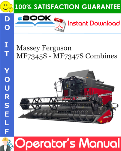 Thumbnail ☆☆ Best ☆☆ Massey Ferguson MF7345S - MF7347S Combines Operators Manual #1