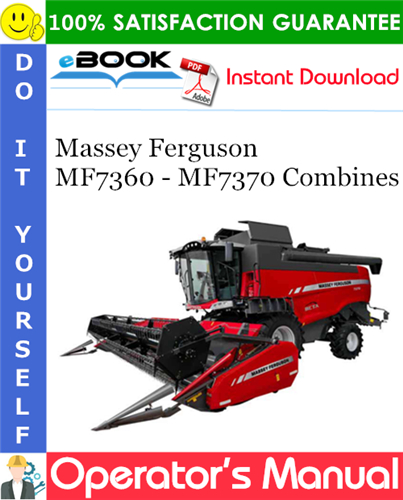 Thumbnail ☆☆ Best ☆☆ Massey Ferguson MF7360 - MF7370 Combines Operators Manual #3