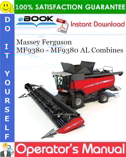 Thumbnail ☆☆ Best ☆☆ Massey Ferguson MF9380 - MF9380 AL Combines Operators Manual #1