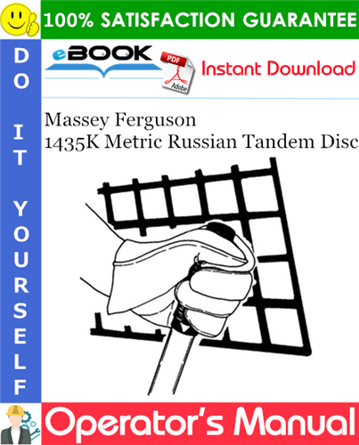 Thumbnail ☆☆ Best ☆☆ Massey Ferguson 1435K Metric Russian Tandem Disc Operators Manual