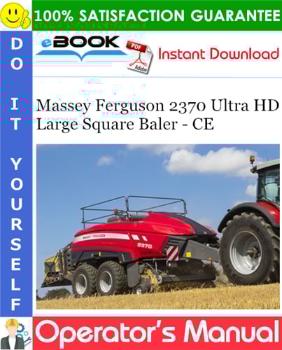 Thumbnail ☆☆ Best ☆☆ Massey Ferguson 2370 Ultra HD Large Square Baler - CE Operators Manual