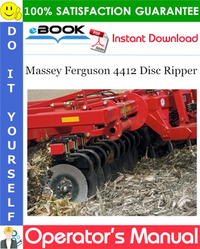 Thumbnail ☆☆ Best ☆☆ Massey Ferguson 4412 Disc Ripper Operators Manual