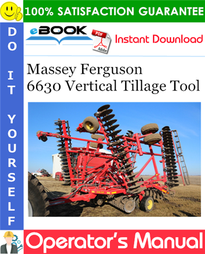 Thumbnail ☆☆ Best ☆☆ Massey Ferguson 6630 Vertical Tillage Tool Operators Manual