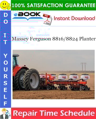 Thumbnail ☆☆ Best ☆☆ Massey Ferguson 8816/8824 Planter Repair Time Schedule Manual