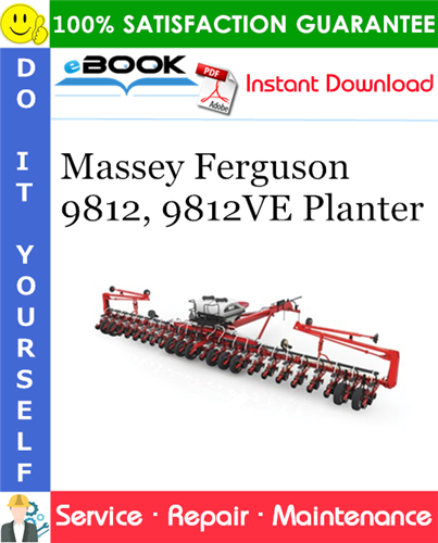 Thumbnail ☆☆ Best ☆☆ Massey Ferguson 9812, 9812VE Planter Service Repair Manual