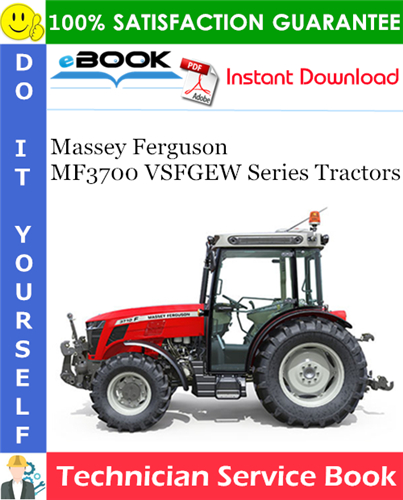 Thumbnail ☆☆ Best ☆☆ Massey Ferguson MF3700 VSFGEW Series Tractors Technician Service Book