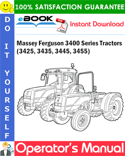 Thumbnail ☆☆ Best ☆☆ Massey Ferguson 3400 Series (3425, 3435, 3445, 3455) Tractors Operators Manual