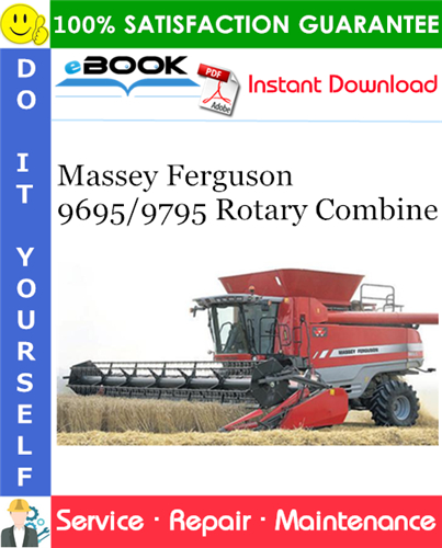 Thumbnail ☆☆ Best ☆☆ Massey Ferguson 9695/9795 Rotary Combine Service Repair Manual