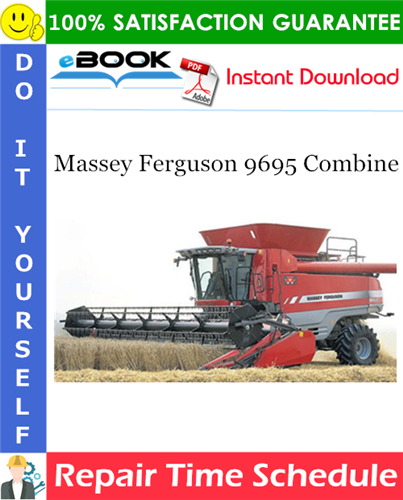 Thumbnail ☆☆ Best ☆☆ Massey Ferguson 9695 Combine Repair Time Schedule Manual