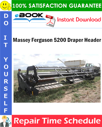 Thumbnail ☆☆ Best ☆☆ Massey Ferguson 5200 Draper Header Repair Time Schedule Manual