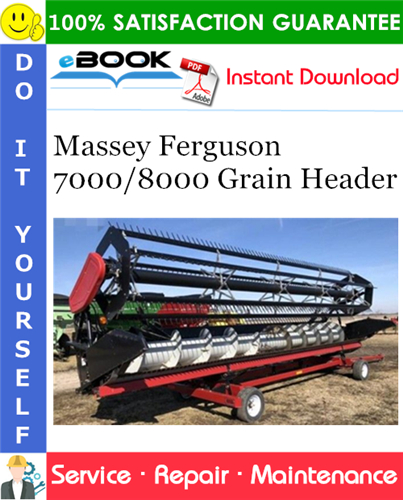 Thumbnail ☆☆ Best ☆☆ Massey Ferguson 7000/8000 Grain Header Service Repair Manual