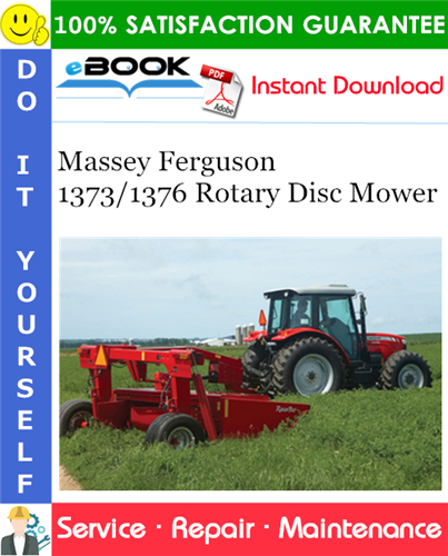 Thumbnail ☆☆ Best ☆☆ Massey Ferguson 1373/1376 Rotary Disc Mower Service Repair Manual